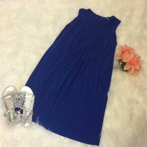 Calvin Klein Dresses & Skirts - 🍄Calvin Klein Blue Pleated Swing Dress Sz 4